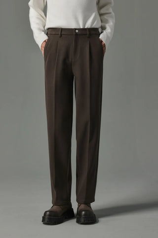 slim woolen pants