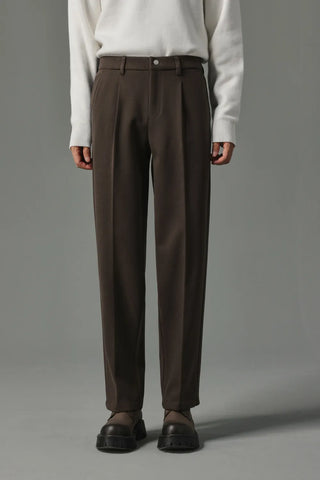 slim woolen pants