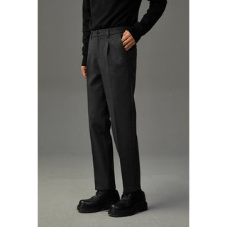 slim woolen pants
