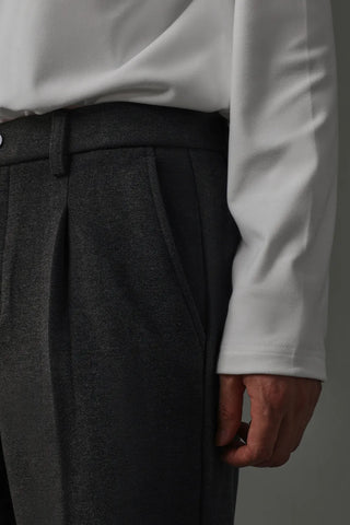 slim woolen pants