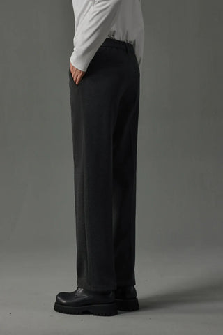 slim woolen pants
