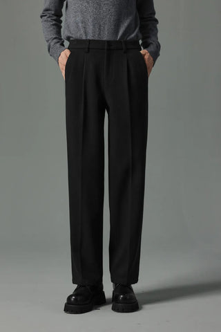 slim woolen pants