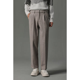 slim woolen pants