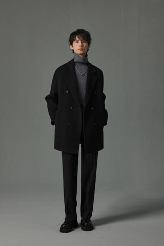 slim woolen pants