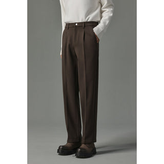 slim woolen pants