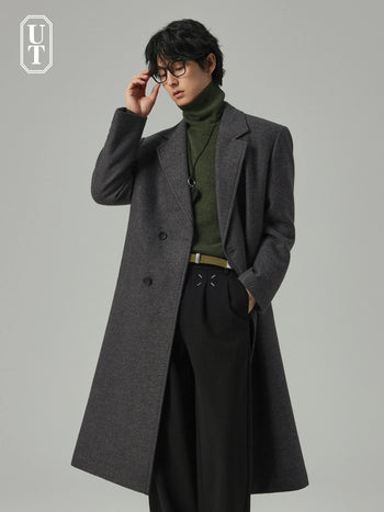single-breasted wool coat