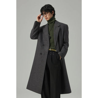 single-breasted wool coat