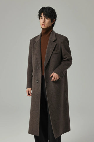 double-sided wool coat