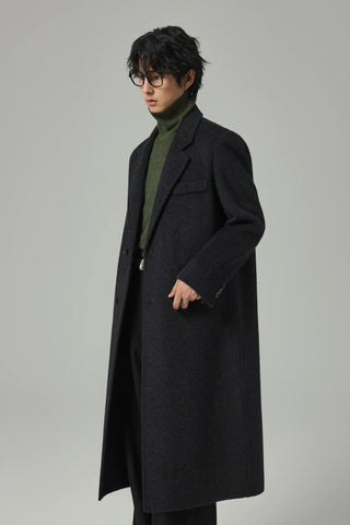 double-sided wool coat