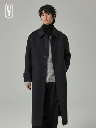 woven wool coat
