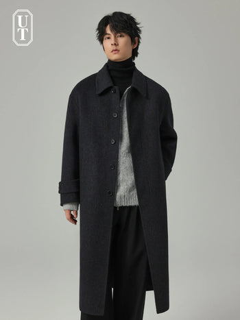 woven wool coat