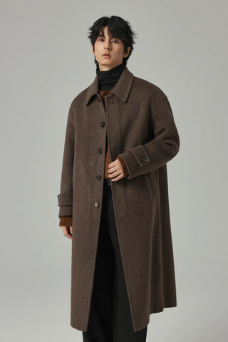woven wool coat