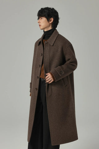 woven wool coat