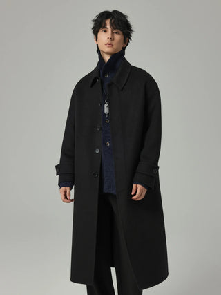 woven wool coat