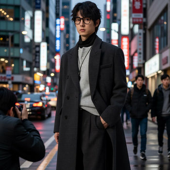 reversible wool coat