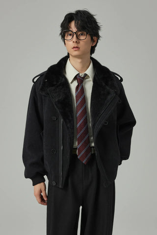 fleece-lined jacket