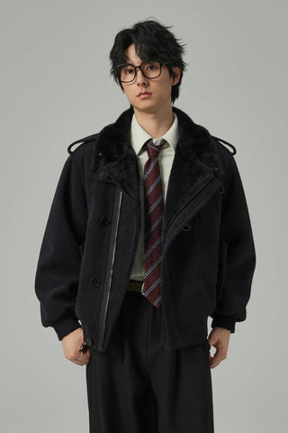 fleece-lined jacket