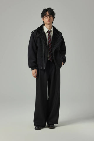 fleece-lined jacket