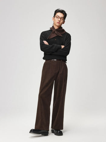 two-color wool coat