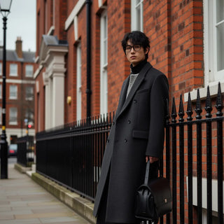 double-breasted trench coat