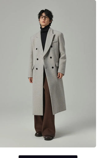 double-breasted trench coat