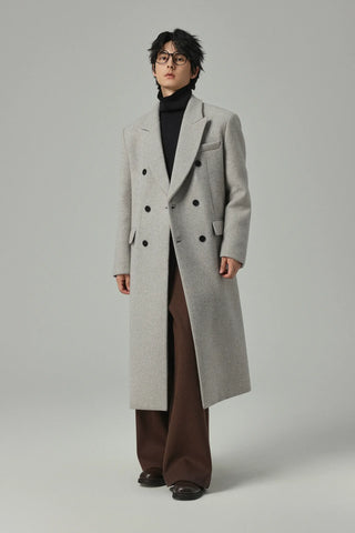 double-breasted trench coat