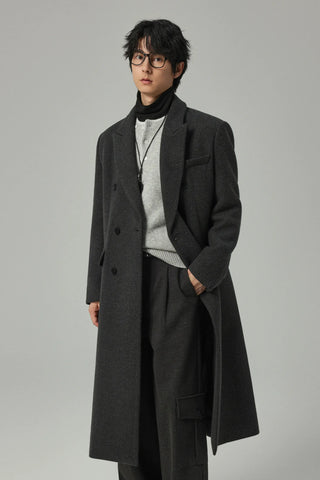 double-breasted trench coat