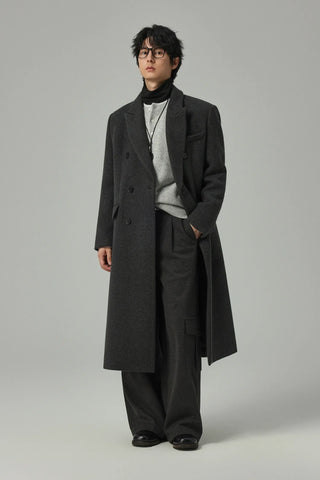 double-breasted trench coat
