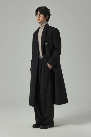 double-breasted trench coat