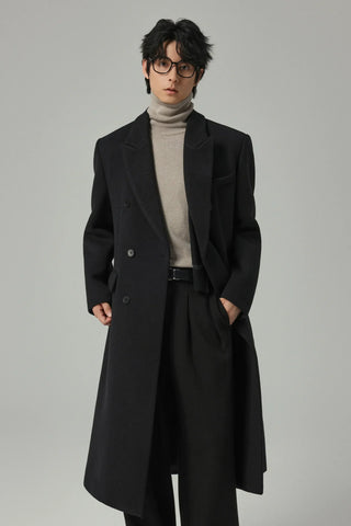 double-breasted trench coat