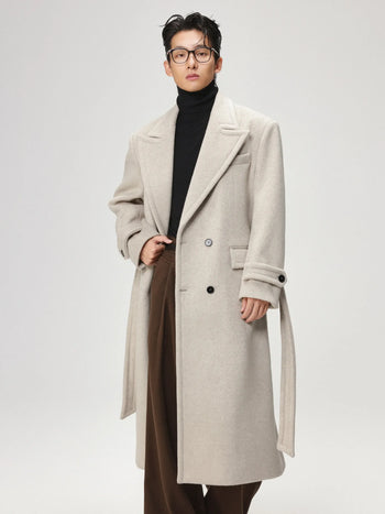 closure wool coat