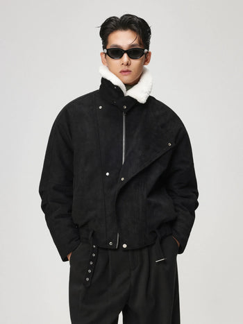 faux suede jacket