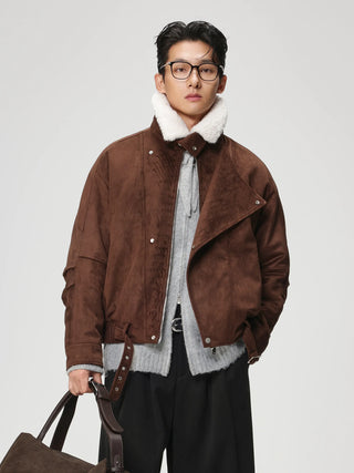faux suede jacket
