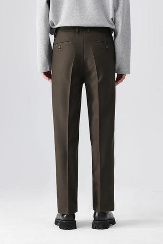 pleated suit pants