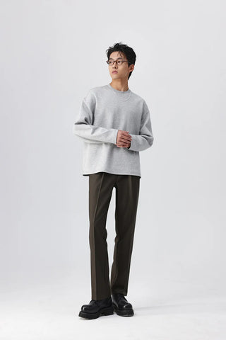 pleated suit pants