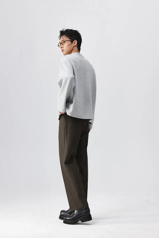 pleated suit pants