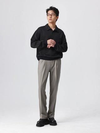 pleated suit pants