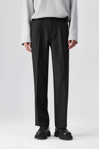 pleated suit pants
