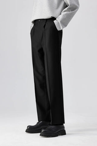 pleated suit pants