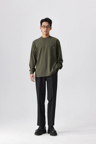pleated suit pants