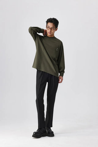pleated suit pants