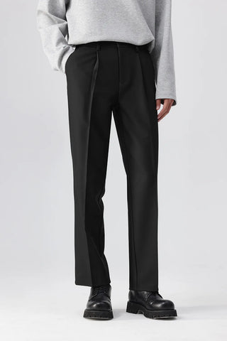 pleated suit pants