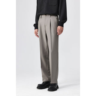 pleated suit pants