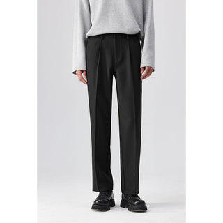 pleated suit pants