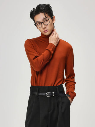 turtleneck wool sweater