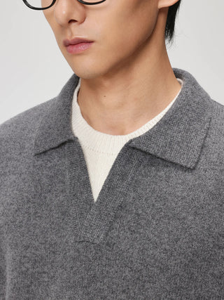 contrast wool sweater