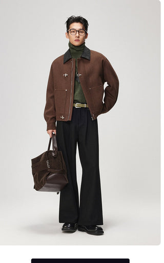 polo collar jacket