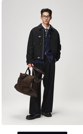 polo collar jacket
