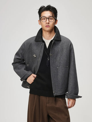 polo collar jacket