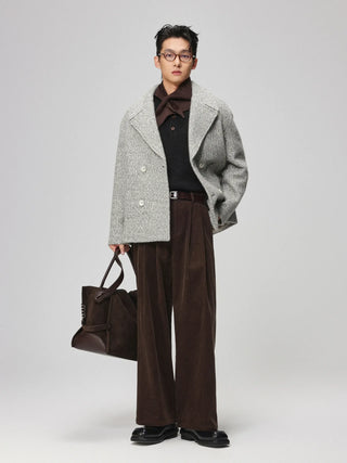 lapel wool coat